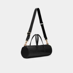 Women's Nike Sportswear Classic Barrel Bag Black/Black/Gold - DQ5812 010 -Sports Fashion DQ5812 010 P5