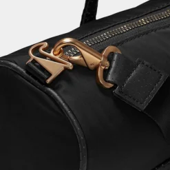 Women's Nike Sportswear Classic Barrel Bag Black/Black/Gold - DQ5812 010 -Sports Fashion DQ5812 010 P6