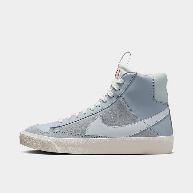 Big Kids' Nike Blazer Mid '77 SE Dance Casual Shoes Blue Whisper/Sail/Black/Football Grey - DQ6084 401 1 Big Kids' Nike Blazer Mid '77 SE Dance Casual Shoes Blue Whisper/Sail/Black/Football Grey - DQ6084 401