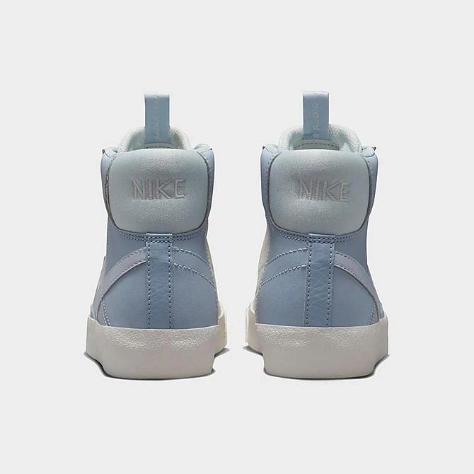 Big Kids' Nike Blazer Mid '77 SE Dance Casual Shoes Blue Whisper/Sail/Black/Football Grey - DQ6084 401 4 Big Kids' Nike Blazer Mid '77 SE Dance Casual Shoes Blue Whisper/Sail/Black/Football Grey - DQ6084 401 - Image 4