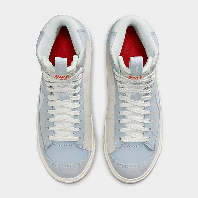 Big Kids' Nike Blazer Mid '77 SE Dance Casual Shoes Blue Whisper/Sail/Black/Football Grey - DQ6084 401 5 Big Kids' Nike Blazer Mid '77 SE Dance Casual Shoes Blue Whisper/Sail/Black/Football Grey - DQ6084 401 - Image 5