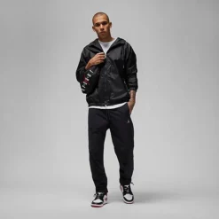 Nike Men's Jordan Essentials Stretch-Woven Pants Black/White - DQ7509 010 -Sports Fashion DQ7509 010 M3