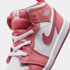 Nike Kids' Toddler Air Jordan Retro 1 Mid Casual Shoes Coral Chalk/Desert Berry/White - DQ8425G 616 8 Nike Kids' Toddler Air Jordan Retro 1 Mid Casual Shoes Coral Chalk/Desert Berry/White - DQ8425G 616 -Sports Fashion DQ8425G 616 P3