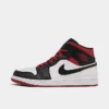 Nike Air Jordan Retro 1 Mid Casual Shoes White/Gym Red/Black - DQ8426 106
