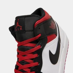 Nike Air Jordan Retro 1 Mid Casual Shoes White/Gym Red/Black - DQ8426 106 -Sports Fashion DQ8426 106 P3