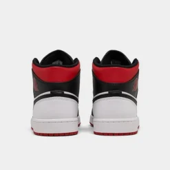 Nike Air Jordan Retro 1 Mid Casual Shoes White/Gym Red/Black - DQ8426 106 -Sports Fashion DQ8426 106 P4