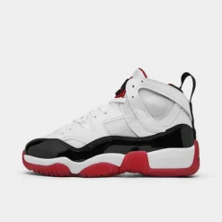 Nike Big Kids' Jordan Jumpman Two Trey Basketball Shoes White/Black/Gym Red - DQ8431 106
