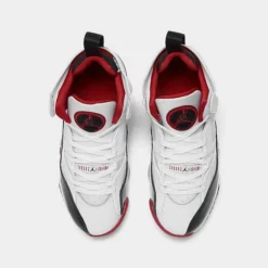 Nike Big Kids' Jordan Jumpman Two Trey Basketball Shoes White/Black/Gym Red - DQ8431 106 -Sports Fashion DQ8431 106 P5