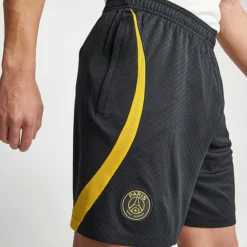 Nike Men's Jordan Paris-Saint Germain Strike Dri-FIT Soccer Shorts Black/Tour Yellow/Tour Yellow - DR4666 010 -Sports Fashion DR4666 010 M6