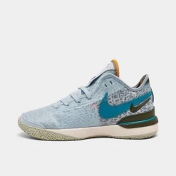 Nike Zoom LeBron NXXT Gen Basketball Shoes Blue Tint/Guava Ice/Medium Olive/Teal Nebula - DR8784 400
