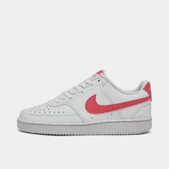 Women's Nike Court Vision Low Next Nature Casual Shoes White/Sea Coral/Volt/Black - DR9885 101