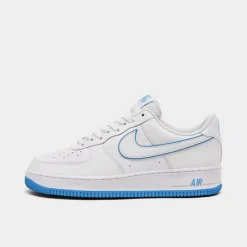 Men's Nike Air Force 1 Low Casual Shoes White/White/University Blue - DV0788 101