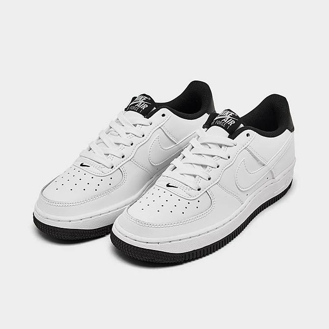 Big Kids' Nike Air Force 1 ESS Casual Shoes White/Black Outsole - DV1331 100 2 Big Kids' Nike Air Force 1 ESS Casual Shoes White/Black Outsole - DV1331 100 - Image 2