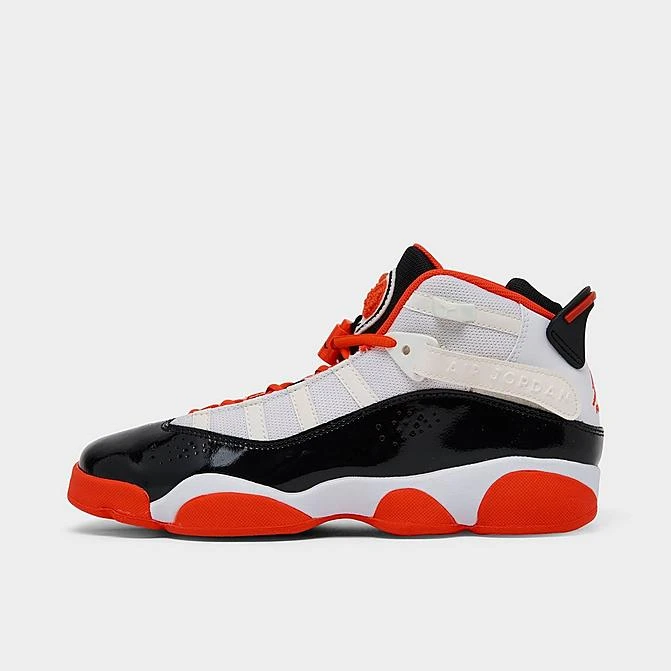 Nike Big Kids' Jordan 6 Rings Basketball Shoes White/Team Orange/Black/Sail - DV1345 108 1 Nike Big Kids' Jordan 6 Rings Basketball Shoes White/Team Orange/Black/Sail - DV1345 108