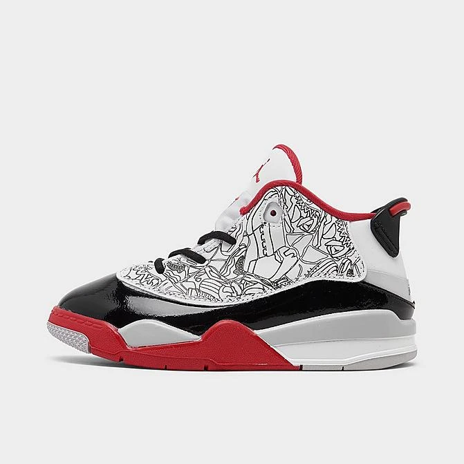 Nike Kids' Toddler Jordan Dub Zero Basketball Shoes White/True Red/Black/Neutral Grey - DV1358 160 1 Nike Kids' Toddler Jordan Dub Zero Basketball Shoes White/True Red/Black/Neutral Grey - DV1358 160