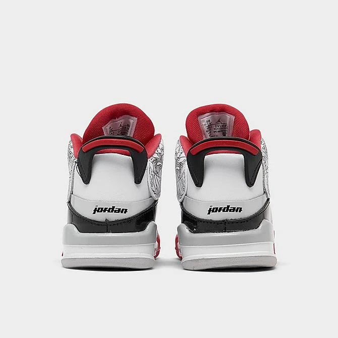 Nike Kids' Toddler Jordan Dub Zero Basketball Shoes White/True Red/Black/Neutral Grey - DV1358 160 4 Nike Kids' Toddler Jordan Dub Zero Basketball Shoes White/True Red/Black/Neutral Grey - DV1358 160 - Image 4