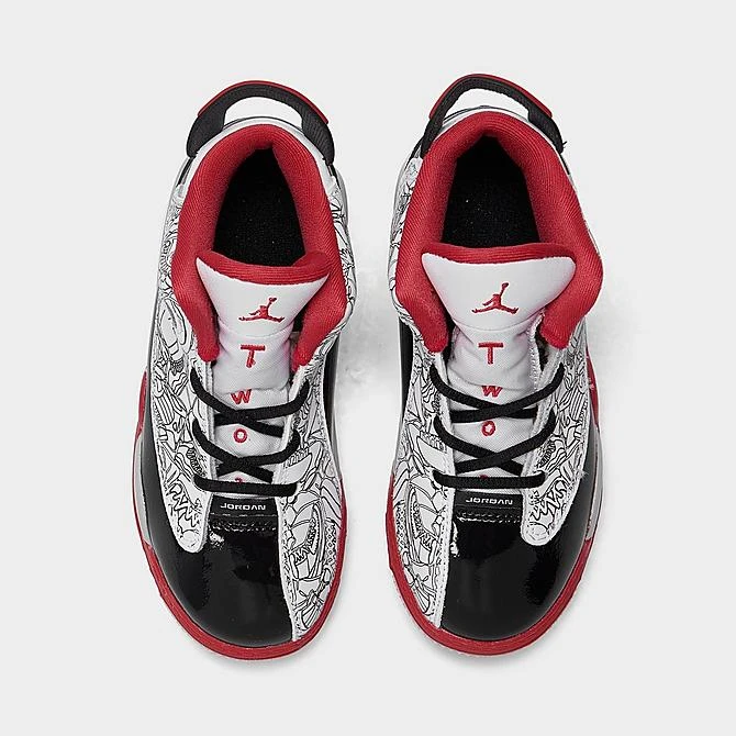 Nike Kids' Toddler Jordan Dub Zero Basketball Shoes White/True Red/Black/Neutral Grey - DV1358 160 5 Nike Kids' Toddler Jordan Dub Zero Basketball Shoes White/True Red/Black/Neutral Grey - DV1358 160 - Image 5
