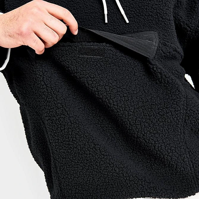 Nike Men's Jordan Essential Winter Fleece Hoodie Black/Black/Sail/Sail - DV1582 010 6 Nike Men's Jordan Essential Winter Fleece Hoodie Black/Black/Sail/Sail - DV1582 010 - Image 6