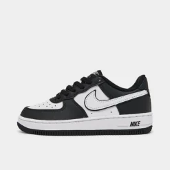 Little Kids' Nike Force 1 LV8 2 Casual Shoes Black/White/Black - DV1623 001