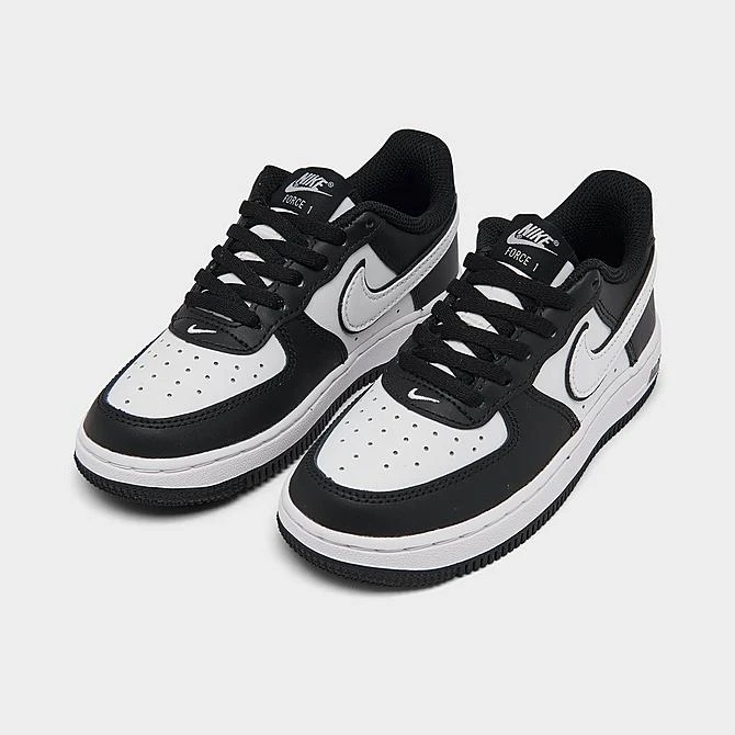 Little Kids' Nike Force 1 LV8 2 Casual Shoes Black/White/Black - DV1623 001 2 Little Kids' Nike Force 1 LV8 2 Casual Shoes Black/White/Black - DV1623 001 - Image 2