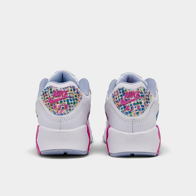 Nike Big Kids' Air Max 90 LTR SE Casual Shoes White/Multicolor/Active Fuchsia - DV1843 100 4 Nike Big Kids' Air Max 90 LTR SE Casual Shoes White/Multicolor/Active Fuchsia - DV1843 100 - Image 4