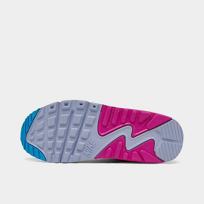Nike Big Kids' Air Max 90 LTR SE Casual Shoes White/Multicolor/Active Fuchsia - DV1843 100 6 Nike Big Kids' Air Max 90 LTR SE Casual Shoes White/Multicolor/Active Fuchsia - DV1843 100 - Image 6