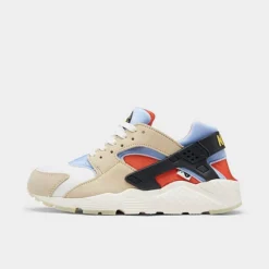 Big Kids' Nike Huarache Run Yin-Yang Casual Shoes Lemon Drop/Sail/Light Marine/Off Noir - DV2196 700