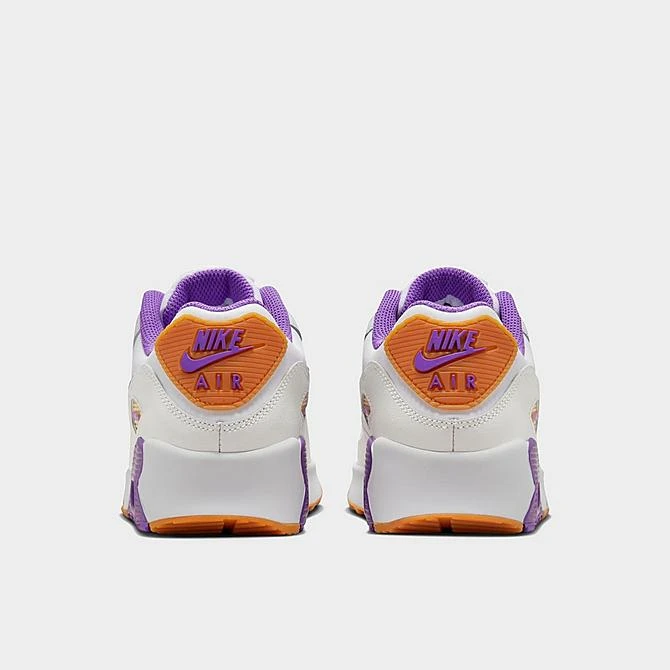 Big Kids' Nike Air Max 90 Casual Shoes White/Action Grape/Phantom/Citron Tint - DV3607 103 4 Big Kids' Nike Air Max 90 Casual Shoes White/Action Grape/Phantom/Citron Tint - DV3607 103 - Image 4