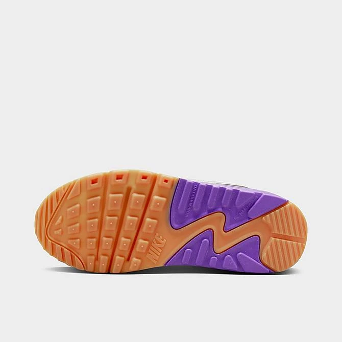 Big Kids' Nike Air Max 90 Casual Shoes White/Action Grape/Phantom/Citron Tint - DV3607 103 6 Big Kids' Nike Air Max 90 Casual Shoes White/Action Grape/Phantom/Citron Tint - DV3607 103 - Image 6