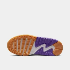 Little Kids' Nike Air Max 90 Casual Shoes White/Phantom/Citron Tint/Action Grape - DV3608 103 -Sports Fashion DV3608 103 P6