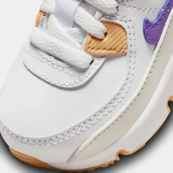 Kids' Toddler Nike Air Max 90 Casual Shoes White/Phantom/Citron Tint/Action Grape - DV3609 103 -Sports Fashion DV3609 103 P3