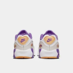 Kids' Toddler Nike Air Max 90 Casual Shoes White/Phantom/Citron Tint/Action Grape - DV3609 103 -Sports Fashion DV3609 103 P4