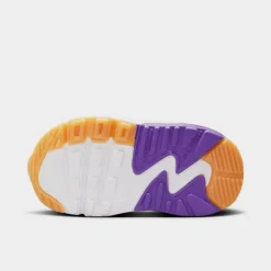 Kids' Toddler Nike Air Max 90 Casual Shoes White/Phantom/Citron Tint/Action Grape - DV3609 103 -Sports Fashion DV3609 103 P6