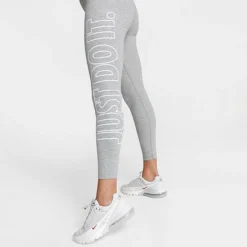 Women's Nike Sportswear Classics JDI High-Waisted Leggings Dark Grey Heather - DV7793 063 -Sports Fashion DV7793 063 M5