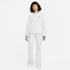 Women's Nike Sportswear Ribbed Jersey Long-Sleeve T-Shirt Photon Dust/Black - DV7866 025 -Sports Fashion DV7866 025 M3