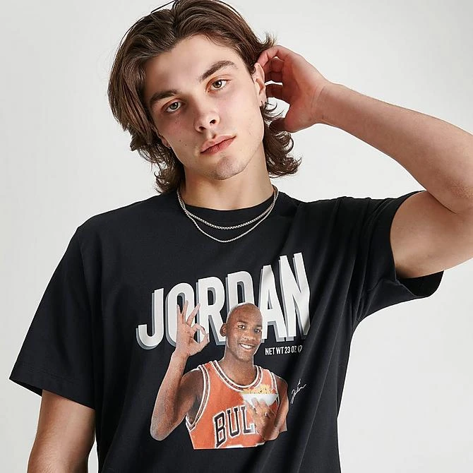 Nike Men's Jordan Flight MVP Cereal Graphic T-Shirt Black/Phantom - DV8434 010 5 Nike Men's Jordan Flight MVP Cereal Graphic T-Shirt Black/Phantom - DV8434 010 - Image 5