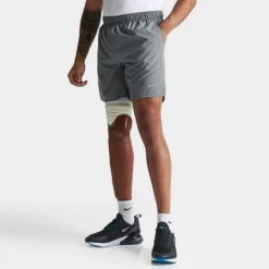 Men's Nike Dri-FIT Challenger 7" Unlined Running Shorts Smoke Grey/Smoke Grey/Black/Reflective Silver - DV9344 084