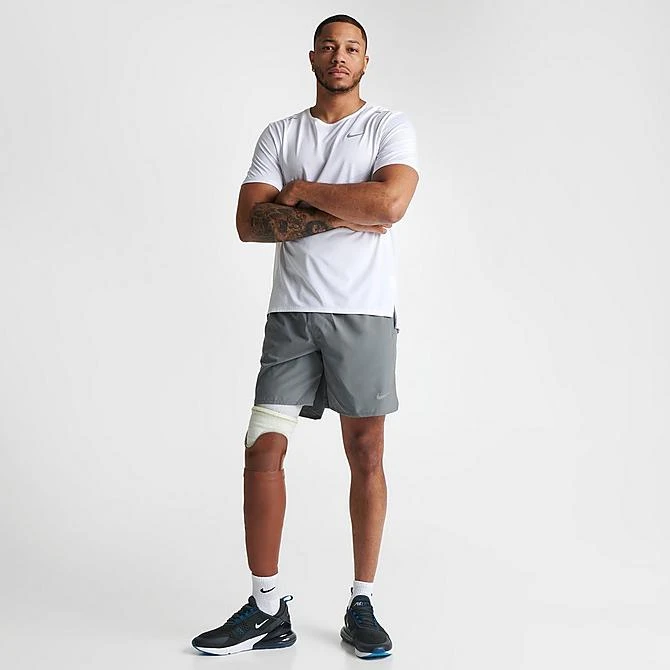 Men's Nike Dri-FIT Challenger 7" Unlined Running Shorts Smoke Grey/Smoke Grey/Black/Reflective Silver - DV9344 084 2 Men's Nike Dri-FIT Challenger 7" Unlined Running Shorts Smoke Grey/Smoke Grey/Black/Reflective Silver - DV9344 084 - Image 2