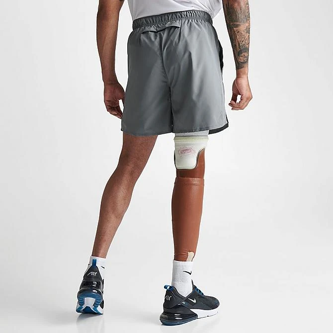 Men's Nike Dri-FIT Challenger 7" Unlined Running Shorts Smoke Grey/Smoke Grey/Black/Reflective Silver - DV9344 084 4 Men's Nike Dri-FIT Challenger 7" Unlined Running Shorts Smoke Grey/Smoke Grey/Black/Reflective Silver - DV9344 084 - Image 4