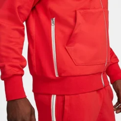 Men's Nike Dri-FIT Standard Issue Showtime Full-Zip Basketball Hoodie University Red/Black - DV9448 657 -Sports Fashion DV9448 657 M5