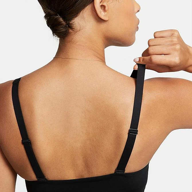 Women's Nike Dri-FIT Indy Plunge Cutout Bra Black/Dark Smoke Grey - DV9837 010 5 Women's Nike Dri-FIT Indy Plunge Cutout Bra Black/Dark Smoke Grey - DV9837 010 - Image 5