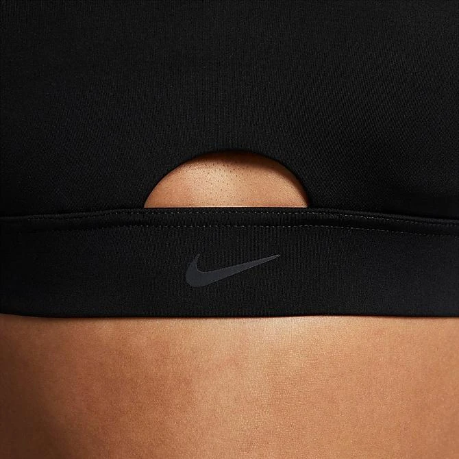 Women's Nike Dri-FIT Indy Plunge Cutout Bra Black/Dark Smoke Grey - DV9837 010 6 Women's Nike Dri-FIT Indy Plunge Cutout Bra Black/Dark Smoke Grey - DV9837 010 - Image 6