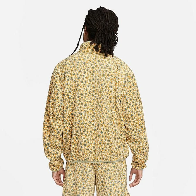 Men's Nike Club Fleece+ Dot Futura Full-Zip Jacket Team Gold/Neutral Olive/Neutral Olive/Black - DX0531 783 3 Men's Nike Club Fleece+ Dot Futura Full-Zip Jacket Team Gold/Neutral Olive/Neutral Olive/Black - DX0531 783 - Image 3