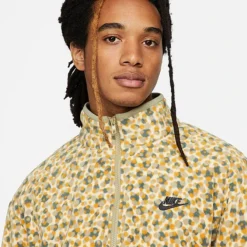 Men's Nike Club Fleece+ Dot Futura Full-Zip Jacket Team Gold/Neutral Olive/Neutral Olive/Black - DX0531 783 8 Men's Nike Club Fleece+ Dot Futura Full-Zip Jacket Team Gold/Neutral Olive/Neutral Olive/Black - DX0531 783 -Sports Fashion DX0531 783 M4