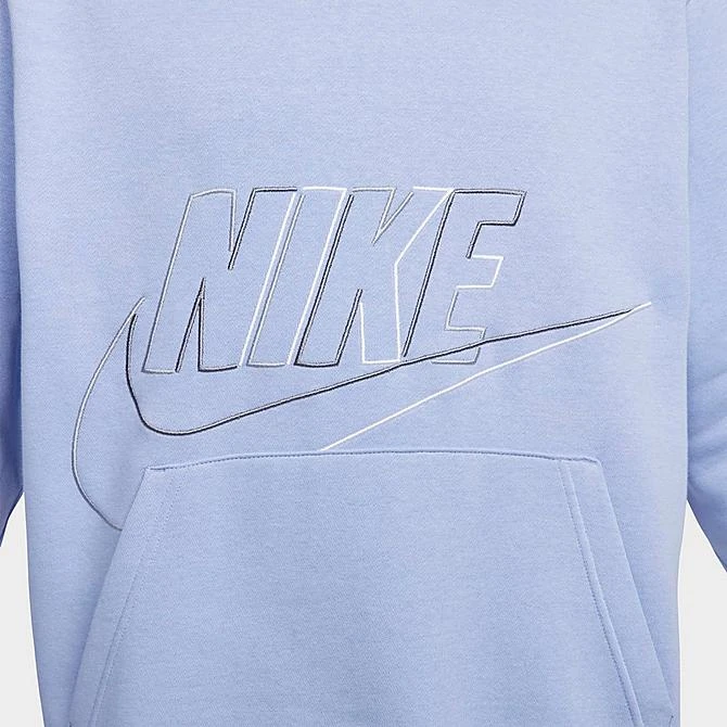 Men's Nike Club Fleece+ Futura Fleece Pullover Hoodie Cobalt Bliss - DX0541 479 5 Men's Nike Club Fleece+ Futura Fleece Pullover Hoodie Cobalt Bliss - DX0541 479 - Image 5