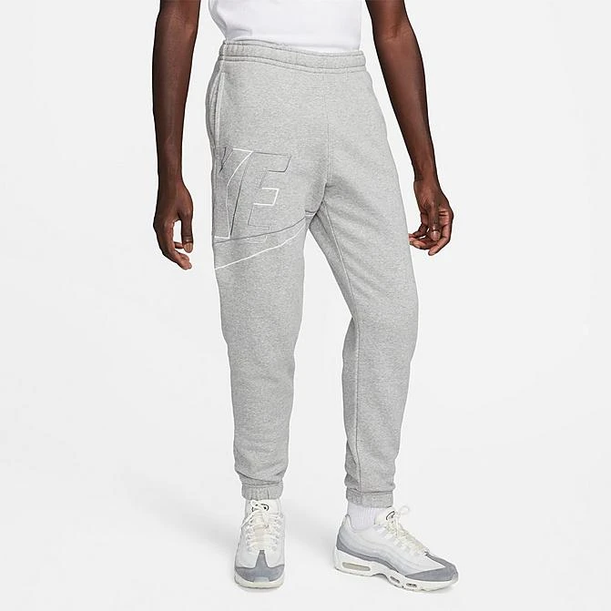 Nike Club Fleece+ Futura Logo Fleece Sweatpants Dark Grey Heather - DX0547 063 1 Nike Club Fleece+ Futura Logo Fleece Sweatpants Dark Grey Heather - DX0547 063