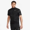 Men's Nike Repel Run Division Graphic Print Running Vest Black/Reflective Silver - DX0847 010