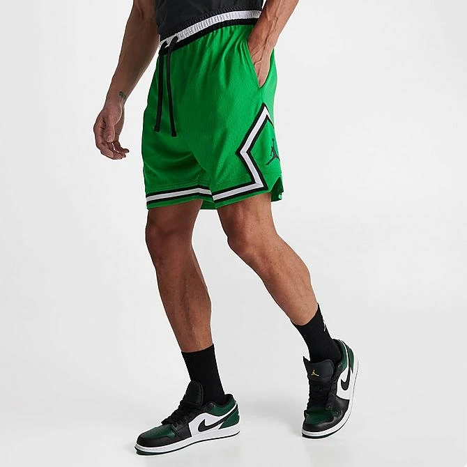 Nike Men's Jordan Dri-FIT Sport Diamond Basketball Shorts Lucky Green/White/Black - DX1487 310 3 Nike Men's Jordan Dri-FIT Sport Diamond Basketball Shorts Lucky Green/White/Black - DX1487 310 - Image 3