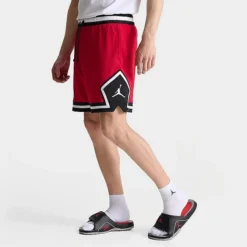 Nike Men's Jordan Dri-FIT Sport Diamond Basketball Shorts Gym Red/Black/Gym Red/Gym Red - DX1487 687
