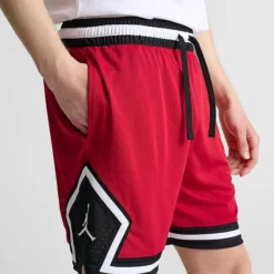 Nike Men's Jordan Dri-FIT Sport Diamond Basketball Shorts Gym Red/Black/Gym Red/Gym Red - DX1487 687 -Sports Fashion DX1487 687 M5